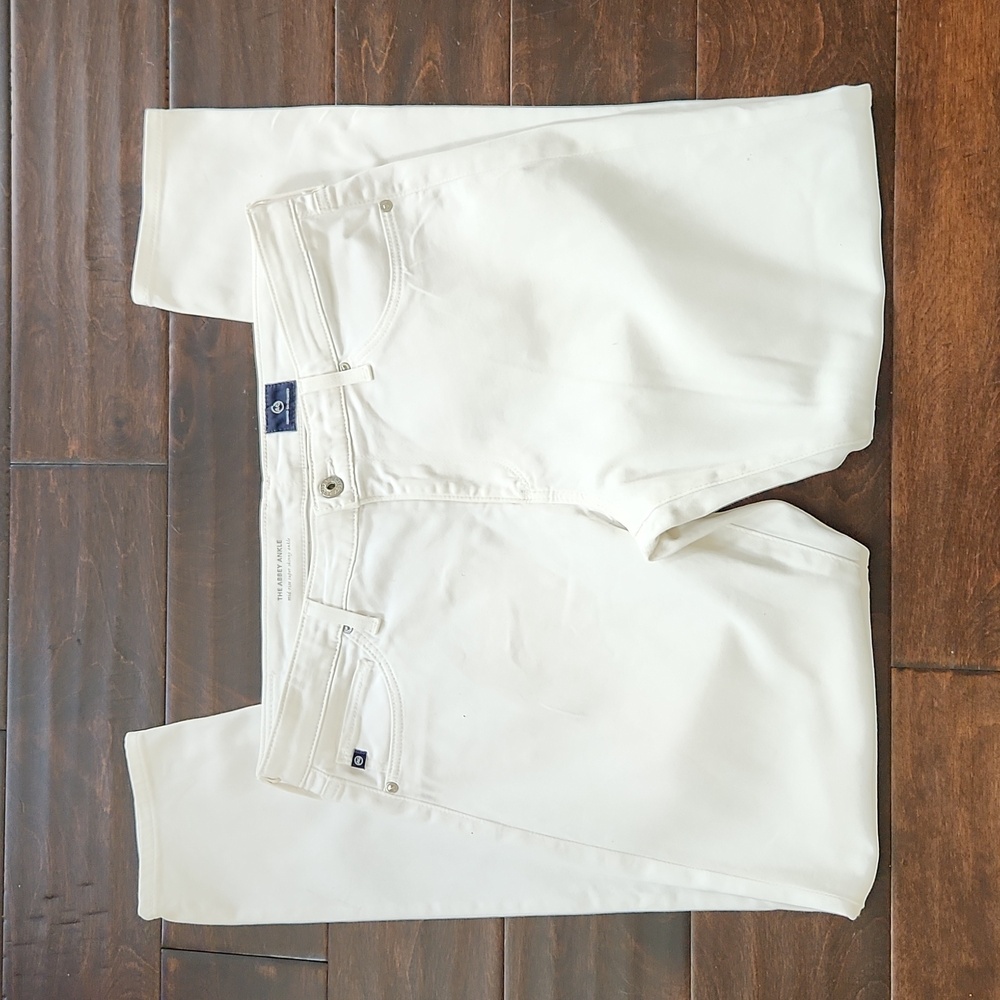 💥AG Adriano Goldsmied white skinny jeans